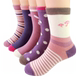 Girls' Socks Autumn and Winter Children's Spring and Autumn Medium Big Children's Girls Winter Autumn Mid-Tube Winter Style Pure Cotton Feeling Boneless Stripes
