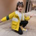 Girl áo mùa xuân 2020 mới của Hàn Quốc phiên bản của phiên bản Hàn Quốc mới của áo gió cô gái phong cách thời trang trong triều quần áo trẻ em lớn của. 