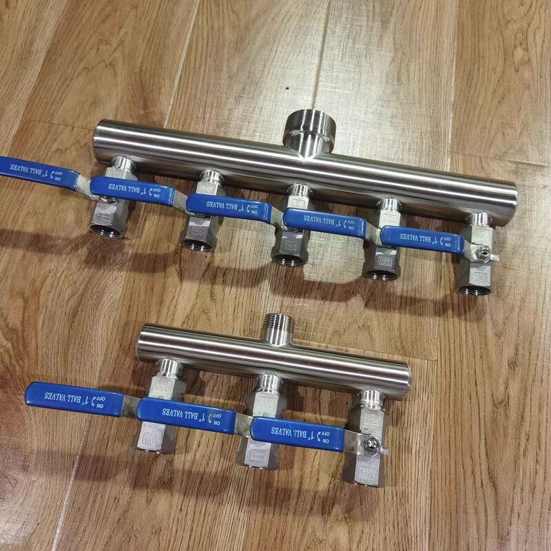 304 Stainless Steel Diverter, Water Distributor with Ball Valve Switch, Main Pipe 51, Intermediate Inlet 1.5inch , 2inch