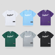 Sports T-shirt Boys Basketball Short Sleeve National Tide Speed Dry Breathable Training Wear American Half Sleeve Drop Basket Clothes Thin gym Fitness Clothing