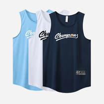 Summer Basketball Vest Mens Sleeveless T-shirt Blouse Dunk Training Suit Fitness Running Elastic Speed Dry Breathable Jersey