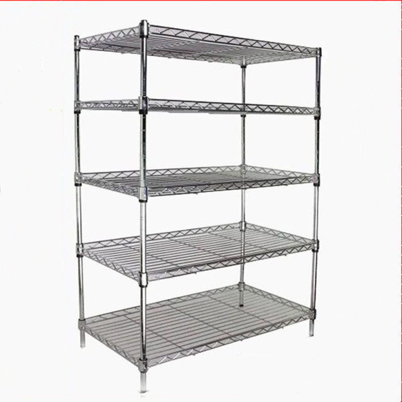 Kitchen five storey storage shelf store store shelf multilayer shelf microwave oven pot can adjust multi-meat collection frame