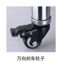 Stainless steel industrial wheel Rubber universal wheel Silent roller Eight mm multi-function shelf supporting wheel to send inner plug