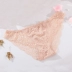 Quần short ren hở eo gợi cảm thắt lưng Victoria thoải mái và thoáng khí bằng vải cotton không có dấu vết đồ lót lọt khe nam Vòng eo thấp