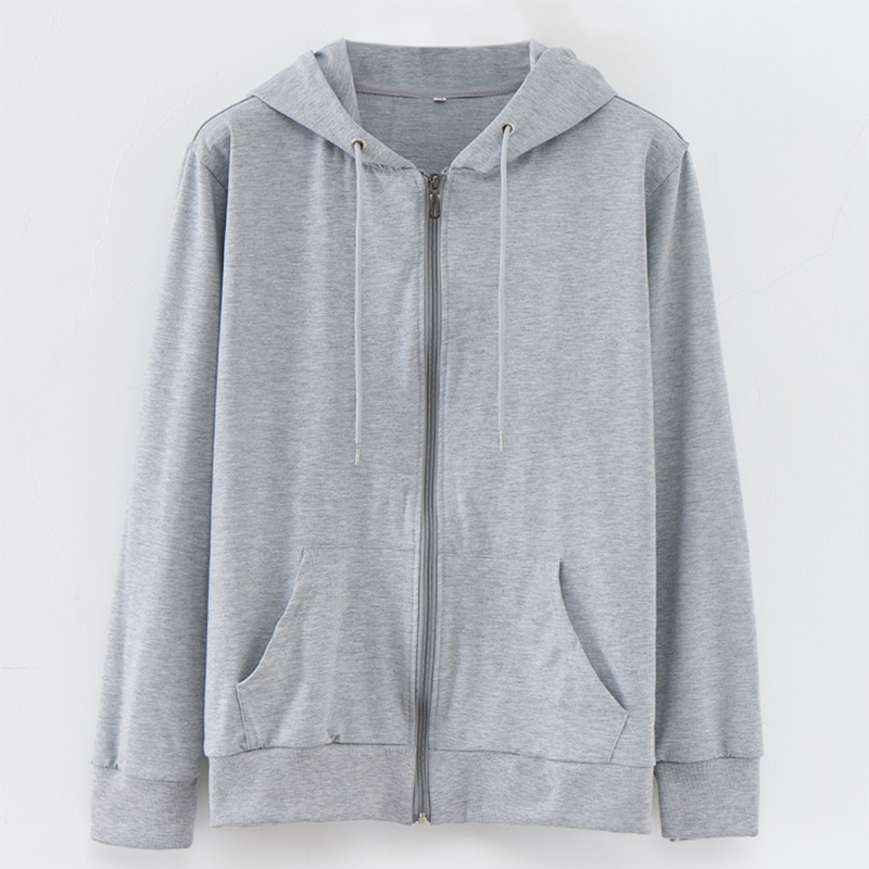 Autumn New Style ins Super Popular Solid Color Casual Versatile Hooded Sweatshirt for Men Loose Long-Sleeve Zip-Up Cardigan Couple Jacket