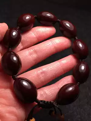 1 35 Natural purple skin raw material element nuclear hand string round hole positive two ends no supplement no leakage no old eyes