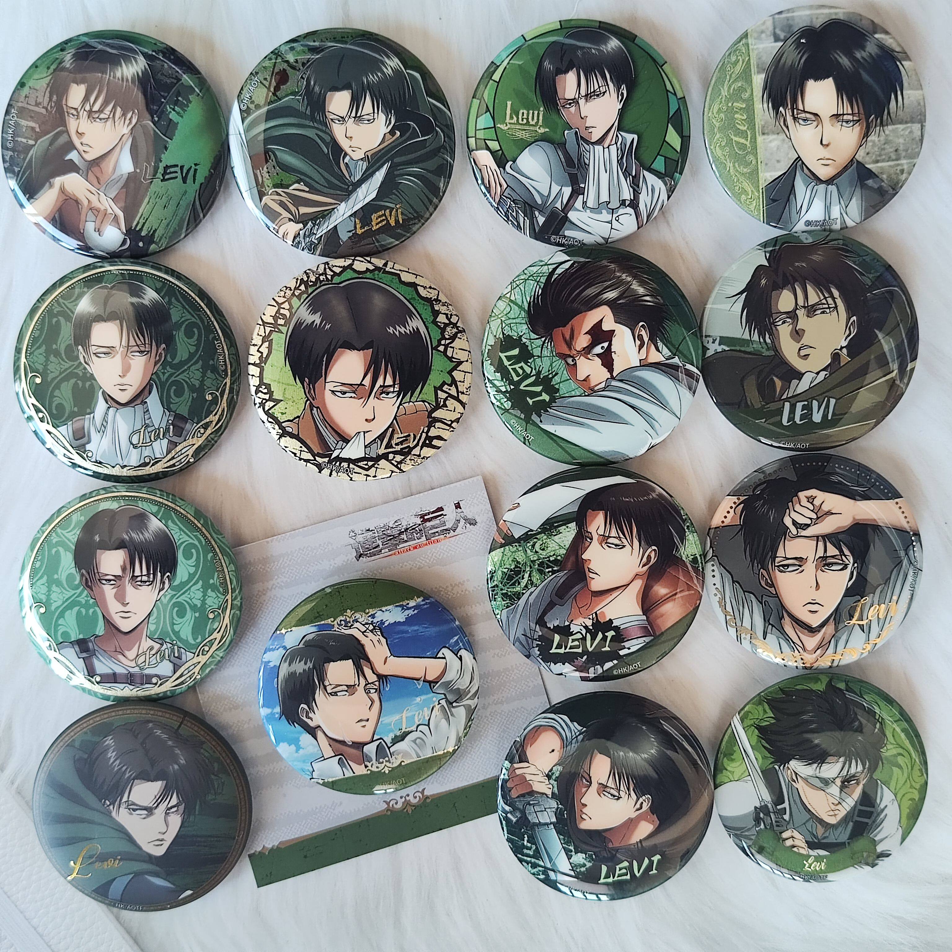 【Guan Gu】Official Attack on Titan Season 1 Series Badges Levi Commander Personal Collection Full Set Gu Zi