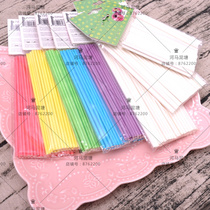 Export original single 50 packs of lollipop paper sticks colored paper sticks Lollipop cake Starry Sky lollipop sticks