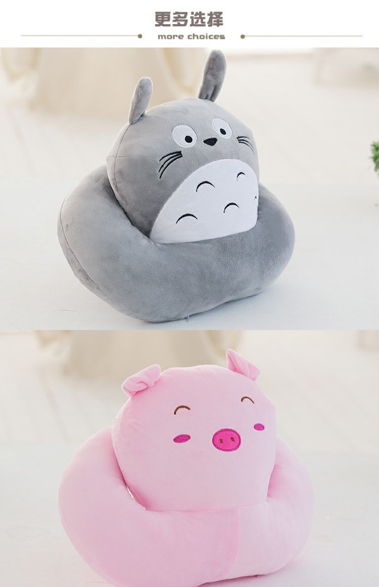 gối Pashui sinh viên phim hoạt hình gối ngủ gối Papa ngủ gối trưa nghỉ gối thắt lưng văn phòng đệm gối - Trở lại đệm / Bolsters gối chống đau lưng văn phòng