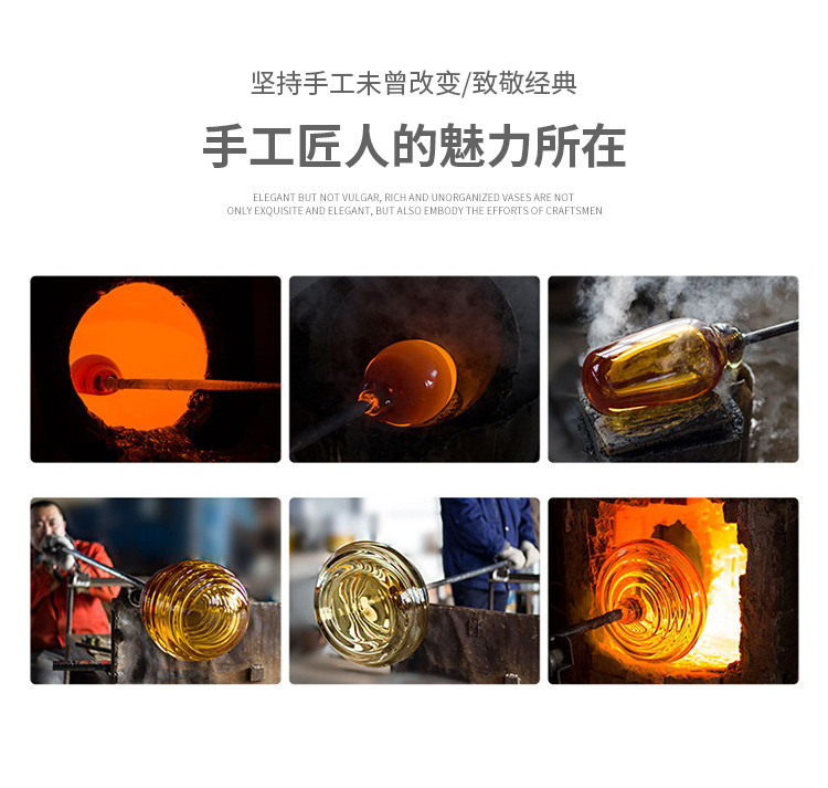 Hiện đại tối giản gradient màu thủy tinh bình nhà sáng tạo phòng khách rượu tủ bàn đầu trang trí hoa trang trí - Vase / Bồn hoa & Kệ giỏ trồng lan