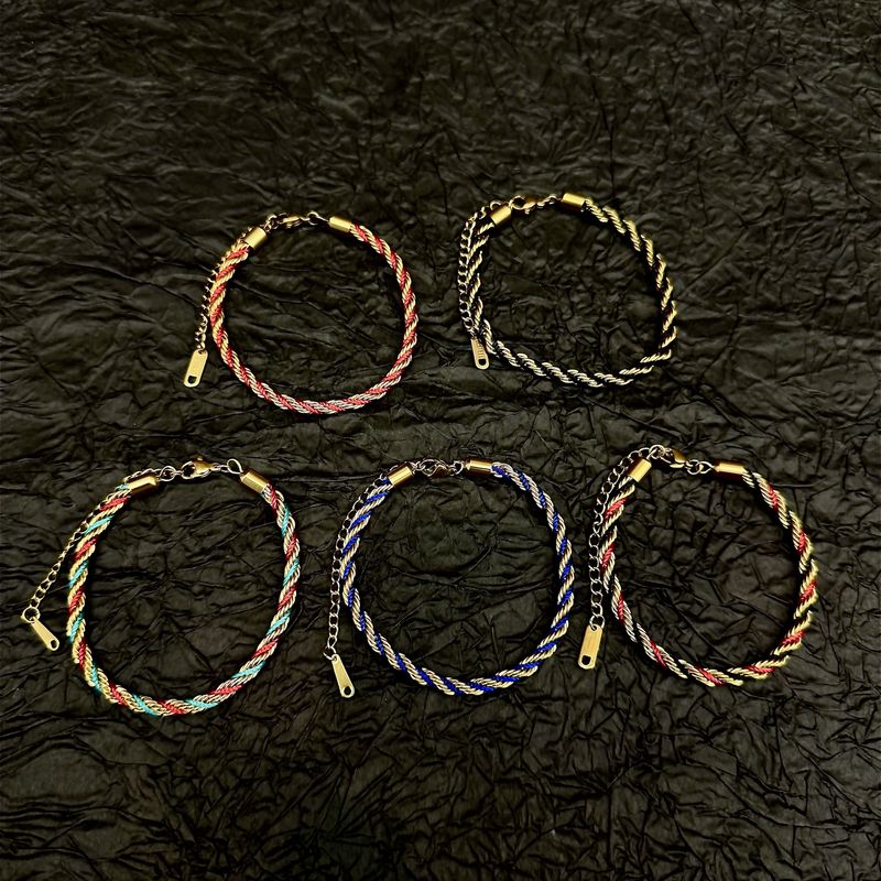 Multi-Color Braided Bracelet for Men, Exquisite and High-End, Versatile, Niche, Simple Jewelry, Gold Minimalist Style Bracelet for Both Men and Women Multi-Color Braided Bracelet for Men, Exquisite and High-End, Versatile, Niche, Simple Jewelry, Gold Minimalist Style Bracelet for Both Men and Women