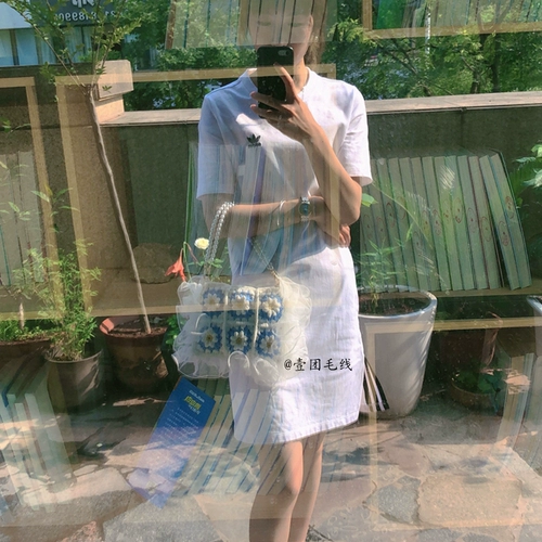 Вязаная сумка ручной работы, сумка на одно плечо