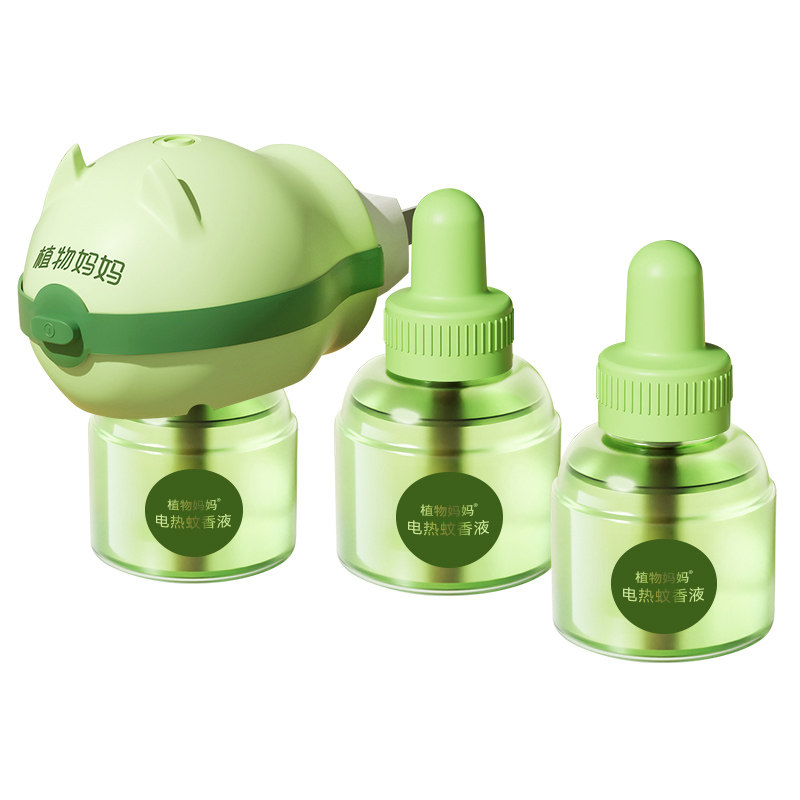 植物妈妈电热蚊香液无味儿童专用全家驱蚊器补充液官方旗舰店正品