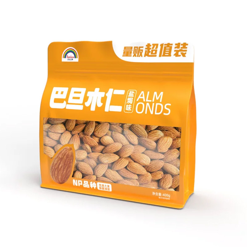 天虹牌450g原味巴旦木仁坚果小吃美国大杏仁孕妇果干扁桃仁囤货