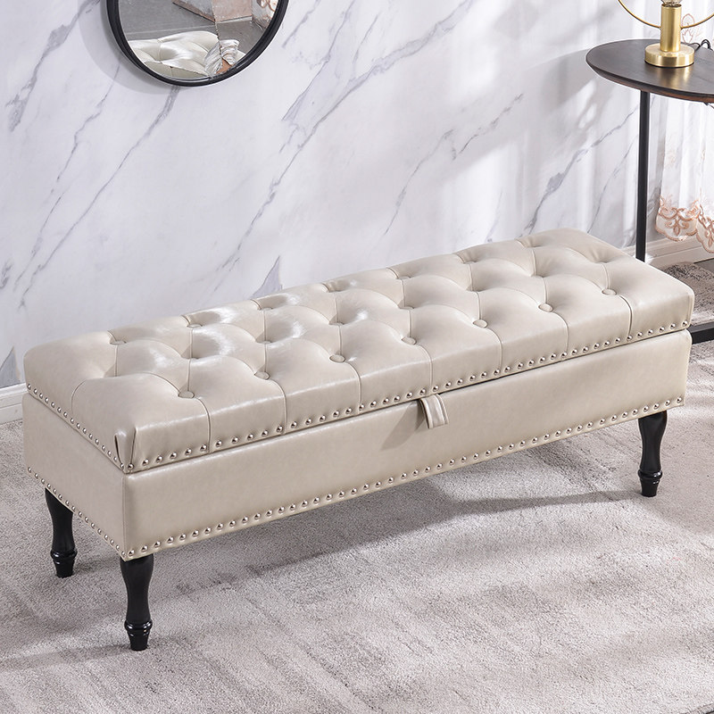 European-style sofa stool shoe store shoe store change shoe stool multi-function door storage stool fitting room storage stool pedal rectangle