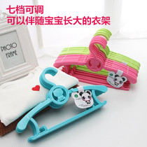 Childrens telescopic adjustable clothes hanger childrens drying rack household baby multifunctional clothes rack newborn clothes hanger