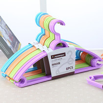 (6 installed) baby baby hanger childrens non-trace hanger plastic anti-wrinkle child hanger clothes hanging clothing support