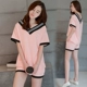 Đồ ngủ mùa hè Hàn Quốc tay áo ngắn của phụ nữ có thể được mặc bên ngoài mùa hè phù hợp với sinh viên thể thao lỏng lẻo XL dịch vụ tại nhà giản dị áo kiểu nữ