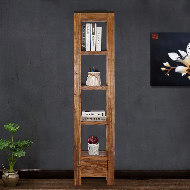 Solid Wood Furniture Elm Wood Bou Ancient Shelf Solid Wood Chinese Imitation Ancient Partition Multi-Treasure Cabinet Antique Rack Teapot Shelf