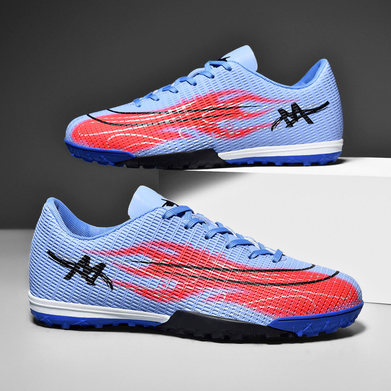 Big children plus fat football shoes tf broken nails boys children primary and secondary school students training game fat feet wide version football shoes