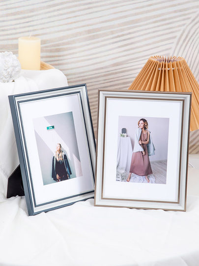 Nordic creative photo frame empty frame table light luxury high-end 6-inch 7-inch 8 desktop photo frame plus printed photo customization