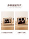 Solid Wood Double-Sided Transparent Photo Frame Empty Frame Display Stand 6 7 8inch Engraving DIY Polaroid Photo Frame Desktop Ornament