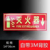 How to use luminous fire extinguisher No smoking No fireworks stickers Safety signs Warning signs
