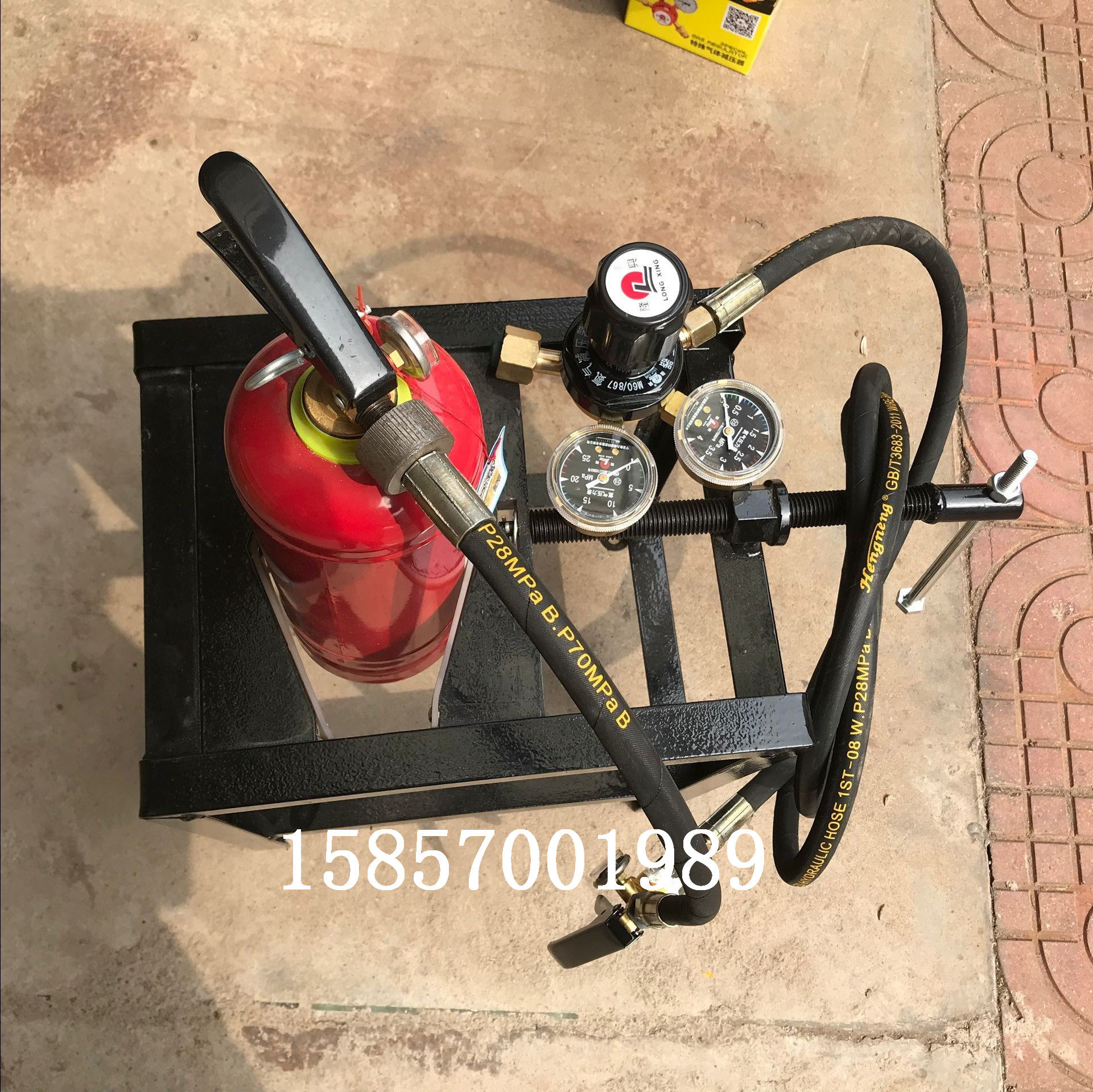 Fire extinguisher maintenance tools helper Fire extinguisher nitrogen filling set 1-35kg inflatable gun simple filling tool