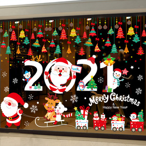 圣诞节装饰品玻璃门贴纸