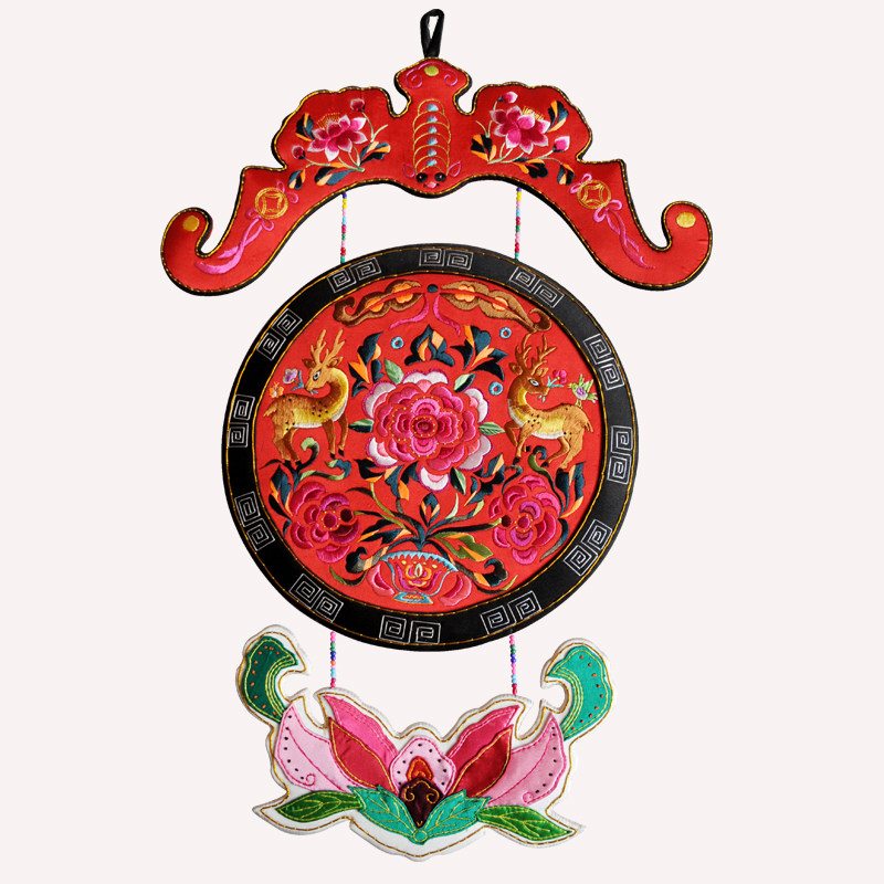 Qingyang sachet traditional craft hand-embroidered intangible cultural heritage product collection gift interior decoration pendant