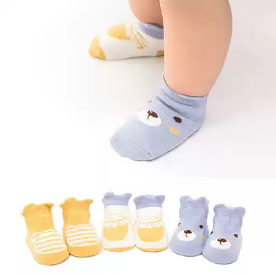 Baby socks spring and summer boys and girls invisible socks 1-3 cotton children's socks floor socks baby toddler stop slip socks