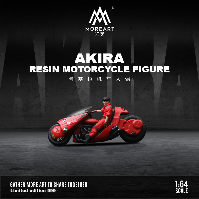 Moreart Akira Motorcycle Figure 1:64 Scale Realistic Resin Motorcycle Model Moreart Akira Motorcycle Figure 1:64 Scale Realistic Resin Motorcycle Model