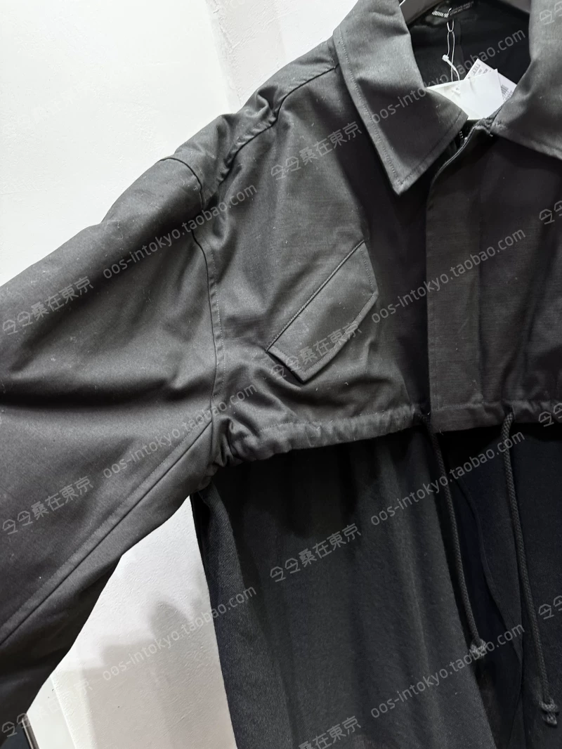 !LOOK6 Японский агент по закупкам Yohji Yamamoto 23AW карманный шнурованный плащ