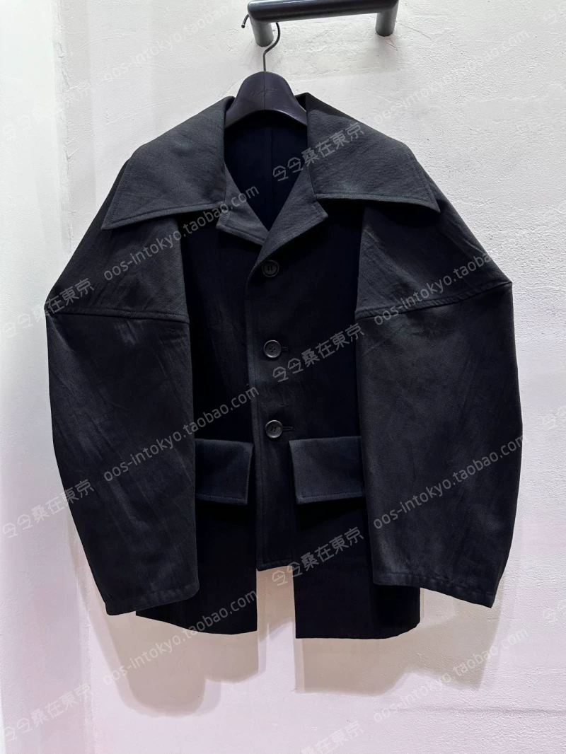 Распродано! смотрите 21-й год, японский закупщик Yohji Yamamoto, жакет на пуговицах с лацканами, широкий рукав, 23AW