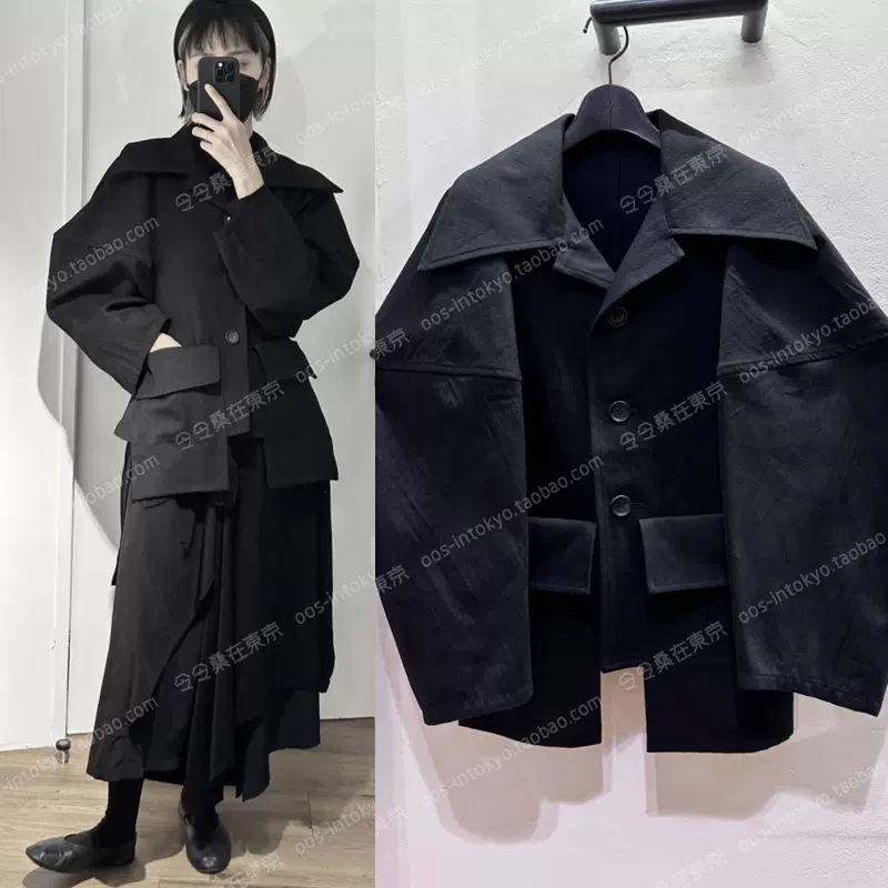 Распродано! смотрите 21-й год, японский закупщик Yohji Yamamoto, жакет на пуговицах с лацканами, широкий рукав, 23AW