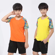 National Team Summer Style Table Tennis Suit Suit for men and womens group Competition Training team Conserve children short sleeve speed dry fabric