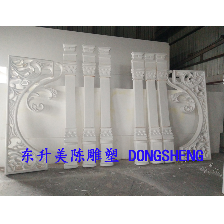 High-end Wedding Foam Props European Arch Carved Castle Photo Frame Foam Sculpture Window Stage Background