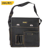 Deli tools portable toolkit multifunctional maintenance canvas large thickened bag wear-resistant installation portable electrician package