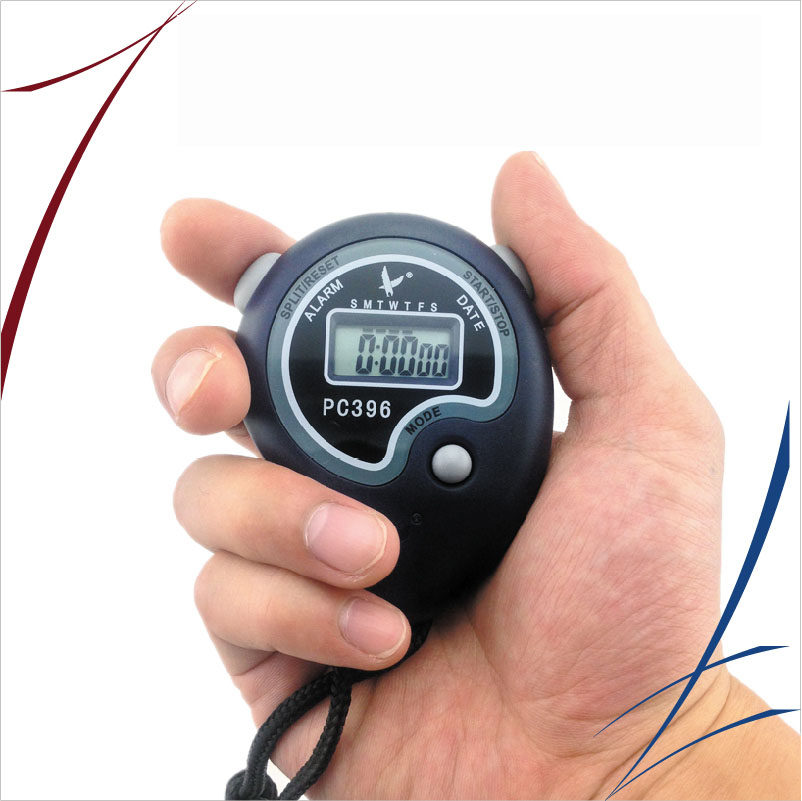 Tianfu stopwatch PC396 single row 2 lanes 5 stopwatch competition referee coach timer send whistle