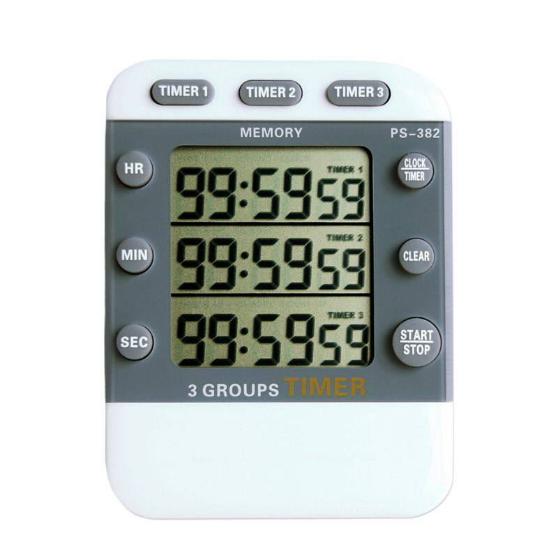 Chasing the sun PS382 three-channel electronic countdown timer timing reminder clock stopwatch memory function
