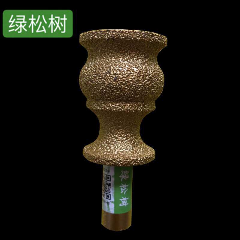 Green pine tree brazing diamond grinding head marble cutter head 404#-40 marble trimming knife diamond grinding head
