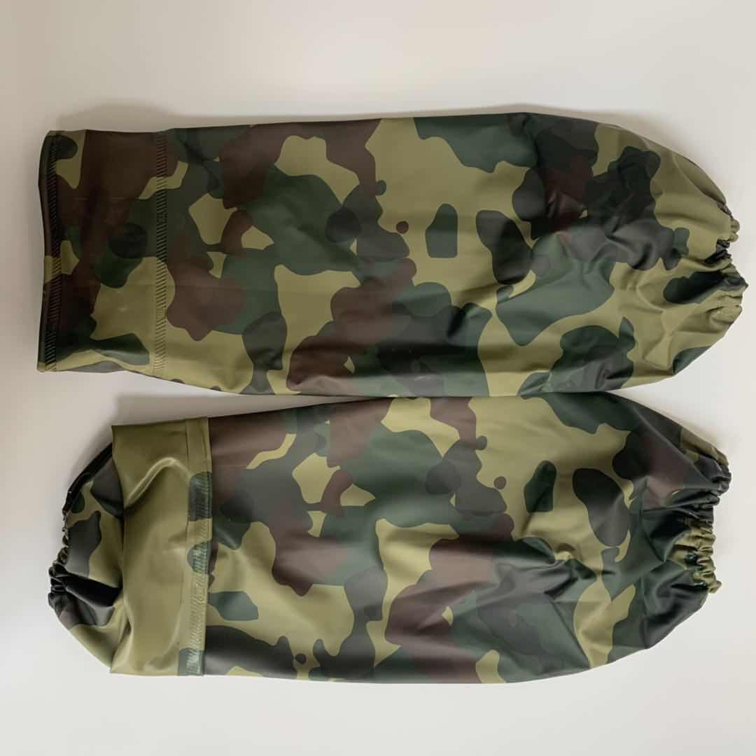 Waterproof and anti-oil leather cuff jacket male and female thickened and increased labour-retention version of sleeve stone material factory sleeve abrasion-proof thickening