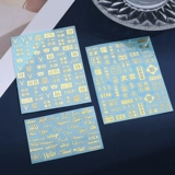 Маленькая металлическая наклейка, буквы и цифры, «сделай сам», планировщик