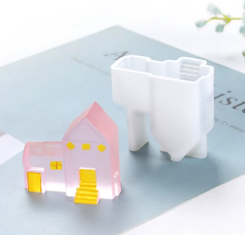 Эпоксидная смола, домик, силиконовая форма, «сделай сам», облако