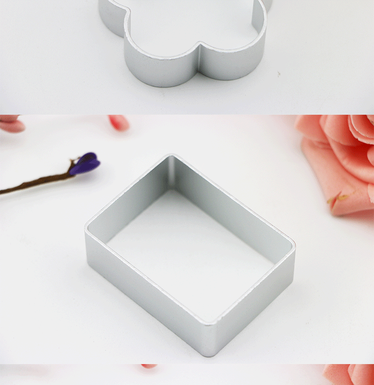 Khuôn nhôm cắt đơn bán đất sét DIY đất sét thủ công khuôn mousse vòng tròn bánh quy cắt chết 10 hình tùy chọn - Tự làm khuôn nướng khuôn bánh tart