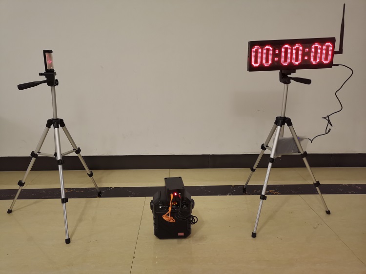 Wireless laser infrared automatic induction balancing car sliding walkway timer