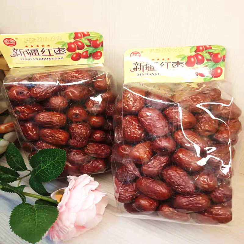 Matchmaker Xinjiang Ruoqiang red jujube 500g ready-to-eat stewed soup, porridge, tea, snack food, snack food, snack food, snack food, snack food, snack food, snack food