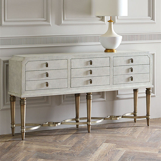 American living room decoration cabinet minimalist modern solid wood door hall Xuanguan cabinet TV cabinet Dining Room Aisle Bucket cupboard