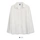 White long-sleeved shirt men's new Korean style drape top loose abstinence ice silk cool dk shirt suit