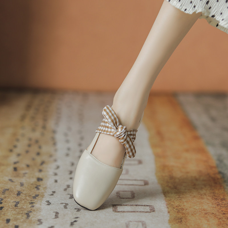 Baotou Sandals Women's Summer Middle Heel 2022 New Fashion Thick Heel Hundred Matching Skirts Fashion High Heel Roman Shoes